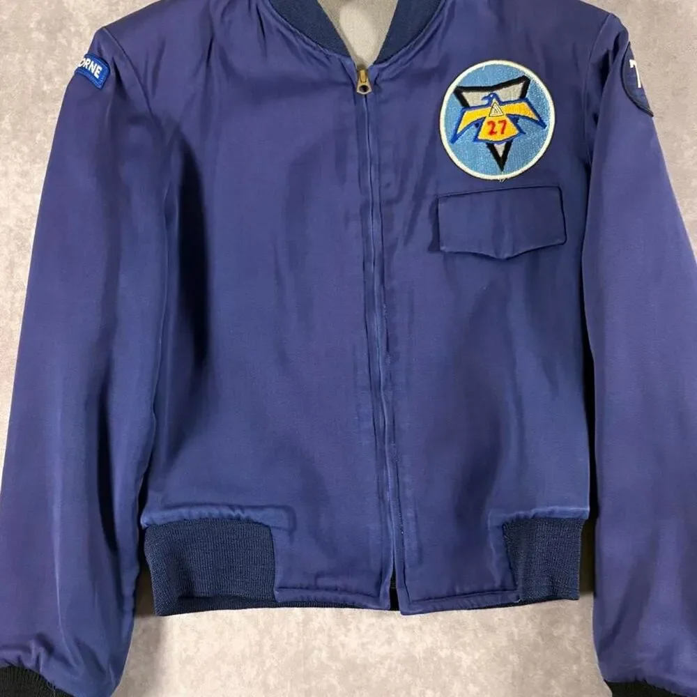vintage 1966 usafa hirsch tyler full zip cadet jacket size 38 short